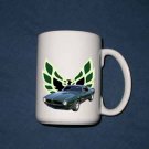 New Huge 15 Oz. Green 1973 Pontiac SD Trans AM Mug