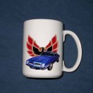 New Huge 15 Oz. Blue 1974 Pontiac Formula Firebird Mug