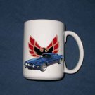 New Huge 15 Oz. Blue 1974 Pontiac Trans AM w/o Eagle  Mug