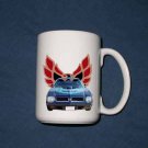 New Huge 15 Oz. Blue 1974 Pontiac Trans AM Mug