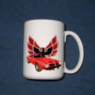 New Huge 15 Oz. Red 1974 Pontiac Formula Firebird Mug
