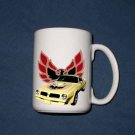 New Huge 15 Oz. Yellow 1976 Pontiac Trans AM Mug