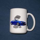 New 15 oz. Blue 2003 Ford Cobra Mustang mug