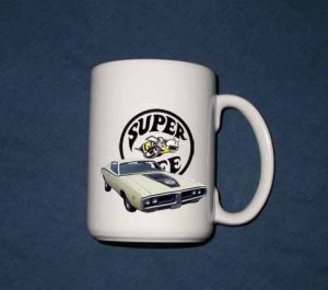 New 15 oz. White 1971 Dodge Superbee mug!