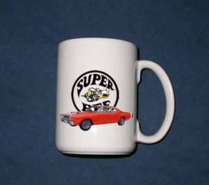 New 15 oz. Red 1969 Dodge Superbee  mug!