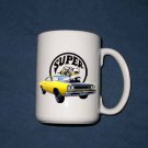 New 15 oz. Yellow 1969 Dodge Superbee mug!