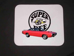 New Red 1970 Dodge Superbee Mousepad!!