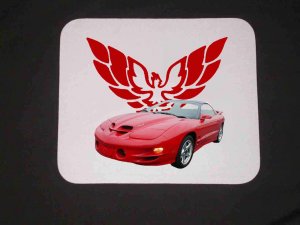 New 2002 Red Pontiac Trans AM WS6 Mousepad!