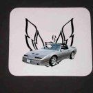 New 1989 Silver Pontiac Trans AM GTA Mousepad!