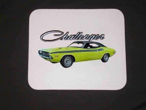 New Lime 1971 Dodge Challenger RT Mousepad!!