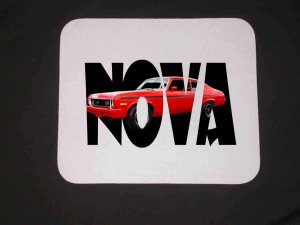 New 1973 Chevy Nova w/ letters Mousepad!