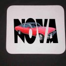 New Red 1972 Chevy Nova SS w/ letters Mousepad!