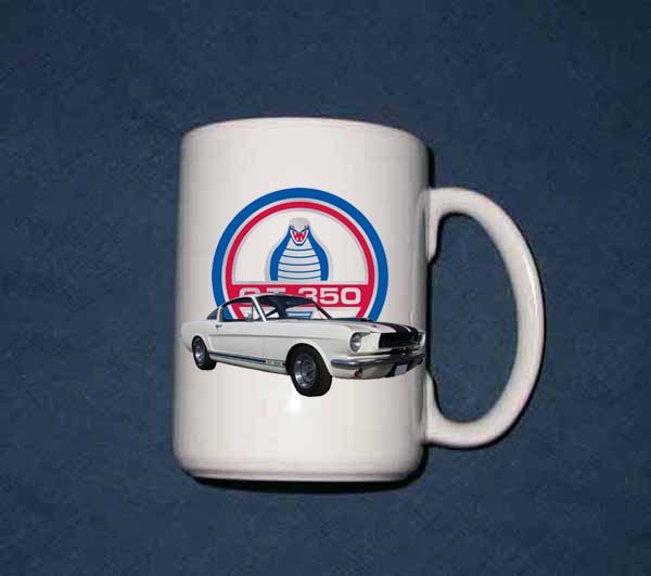 New 15 oz 1965 Ford Mustang Cobra GT-350 mug