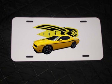 NEW 2012 Dodge Challenger Yellow Jacket  License Plate