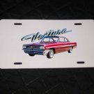 NEW Red 1961 Pontiac Ventura License Plate FREE SHIPPING!