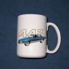 New 15 oz. 1987 Blue  Olds  Cutlass 442 mug