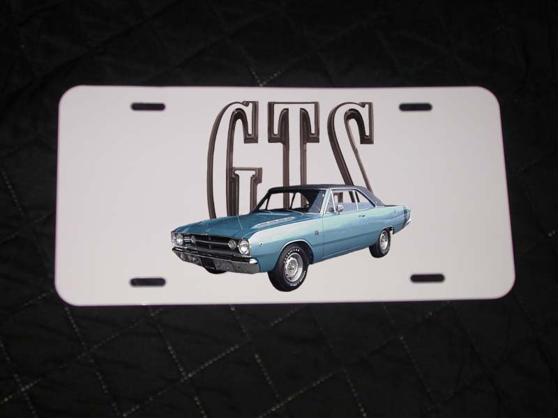 NEW 1968 Dodge Dart GTS License Plate FREE SHIPPING!