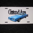 NEW Blue 1973 Pontiac Grand AM License Plate FREE SHIPPING!