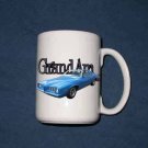 New Huge 15 Oz.  BLue 1973 Pontiac Grand AM  Mug