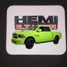 New 2017 Lime Dodge Ram Hemi 1500 Mousepad!!