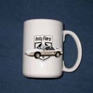 New Huge 15 Oz. 1984 Pontiac Indy Pace Fiero  LOGO  Mug
