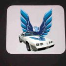 New 1979 White Pontiac  Trans AM LOGO Mousepad!