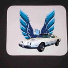 New 1979 White Pontiac Formula Firebird LOGO Mousepad!