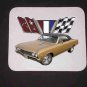 New 1967 Gold Chevy Chevelle w/ logo Mousepad!