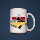 New Huge 15 Oz. 1969 Yellow Firebird w/LOGO Mug New Huge 15 Oz. 1969 Yellow Firebird w/LOGO Mug