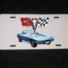 NEW 1967 Blue Chevy Corvette w/ logo License Plate FREE SHIPPING! NEW 1967 Blue Chevy Corvette w/ logo License Plate FREE SHIPPING!