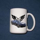 New Huge 15 Oz. Blue 2002 Pontiac Firebird Trans AM w/ Eagle LOGO  Mug