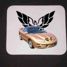 New Gold  2002 Pontiac Firebird Trans AM w/ Eagle LOGO Mousepad!
