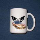 New Huge 15 Oz. Gold 2002 Pontiac Firebird Trans AM w/ Eagle LOGO  Mug