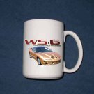 New Huge 15 Oz. Gold 2002 Pontiac Firebird Trans AM w/ WS6 LOGO  Mug