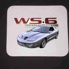 New Silver 2002 Pontiac Firebird Trans AM w/ WS6 LOGO Mousepad!