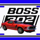 NEW Red 1970 Ford Boss Mustang License Plate FREE SHIPPING! NEW Red 1970 Ford Boss Mustang License Plate FREE SHIPPING!