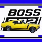 NEW Yrllow 1970 Ford Boss Mustang License Plate FREE SHIPPING! NEW Yrllow 1970 Ford Boss Mustang License Plate FREE SHIPPING!