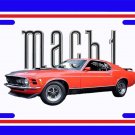 NEW Red 1970 Ford Mustang Mach1 License Plate FREE SHIPPING!