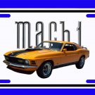 NEW Orange 1970 Ford Mustang Mach1 License Plate FREE SHIPPING!