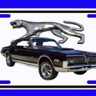 NEW 1968 Black Ford Mercury Cougar w/walking cat logo License Plate FREE SHIPPING! NEW 1968 Black Ford Mercury Cougar w/walking cat logo License Plate FREE SHIPPING!