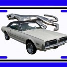 NEW 1968 White Ford Mercury Cougar w/walking cat logo License Plate FREE SHIPPING! NEW 1968 White Ford Mercury Cougar w/walking cat logo License Plate FREE SHIPPING!