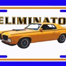 NEW 1970 Orange Ford Mercury Cougar w/XR7 logo License Plate FREE SHIPPING!