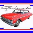 NEW 1962 Red Ford Galaxy License Plate FREE SHIPPING!