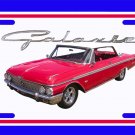 NEW 1962 Red w/ White top Ford Galaxy License Plate FREE SHIPPING! NEW 1962 Red w/ White top Ford Galaxy License Plate FREE SHIPPING!