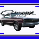 NEW 1966 Maroon Dodge Charger License Plate FREE SHIPPING!