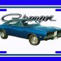 NEW Blue 1969 Dodge Charger License Plate FREE SHIPPING!