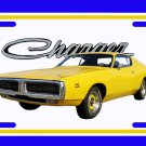 NEW Yellow 1971 Dodge Charger License Plate FREE SHIPPING!