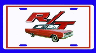 NEW Rust 1967 Dodge Coronet RT License Plate FREE SHIPPING!
