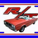 NEW Rust 1967 Dodge Coronet RT Convertible License Plate FREE SHIPPING! NEW Rust 1967 Dodge Coronet RT Convertible License Plate FREE SHIPPING!