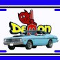 NEW Light Blue 1970 Dodge Demon License Plate FREE SHIPPING!
